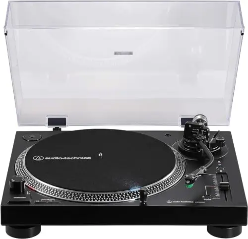 Audio-Technica LP120xBTUSB Giradiscos de Tracción Directa (Bluetoothj y USB) Negro