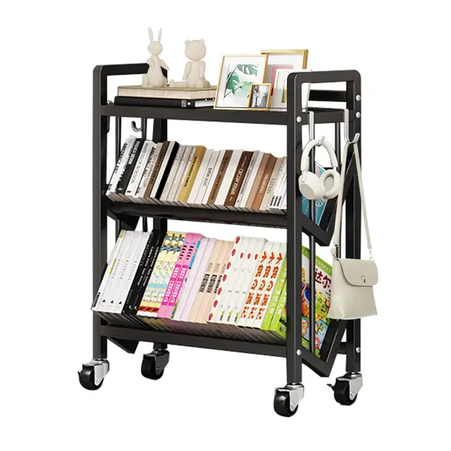 uptyia carrito libros 3 niveles ruedas