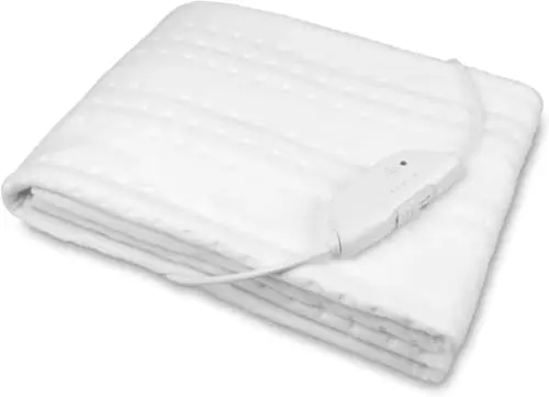 medisana HU 674 Calientacamas eléctrico, 150 x 80 cm, desconexión automática, protección contra el sobrecalentamiento, 4 ajustes de temperatura, lavable, adecuado para todos los colchones estándar
