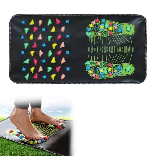 Esterilla de reflexología, Relax Foot Stone Road para Masaje, Ajustable Masaje de Pies Almohadilla de Piedra de Acupuntura Adoquines Masaje de Pies para Baño Dormitorio