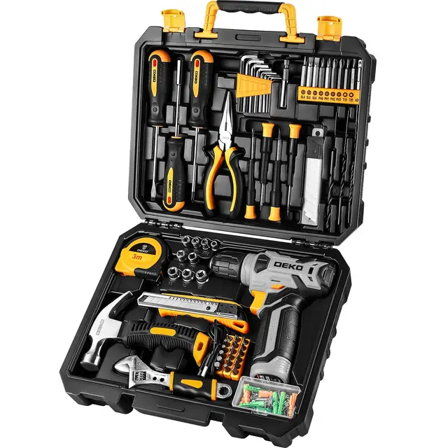 deko caja herramientas taladro 8v 126