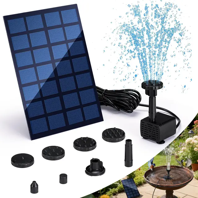 tismels bomba solar jardín 2.5w