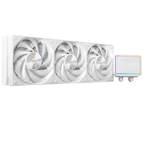 Mars Gaming ML-PROII360 Refrigeración Líquida AIO 600W TDP, Bomba 4ª Gen Opti-Chamber Base de Cobre y Microcanales, 3x Ventilador 120mm FDB, Bloque de Aluminio Cepillado con FRGB Lineal, Blanco