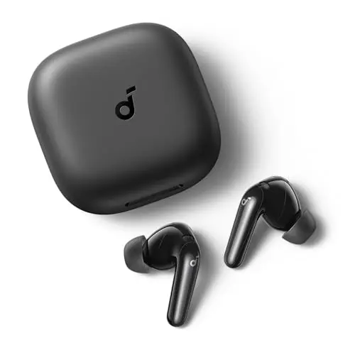 soundcore P31i Auriculares Inalámbricos Bluetooth de Anker, Cancelación de Ruido en Tiempo Real, Auriculares Traductores, Sonido de Alta Resolución LDAC, 50h de Uso, Carga Rápida, Audio Espacial, IP55