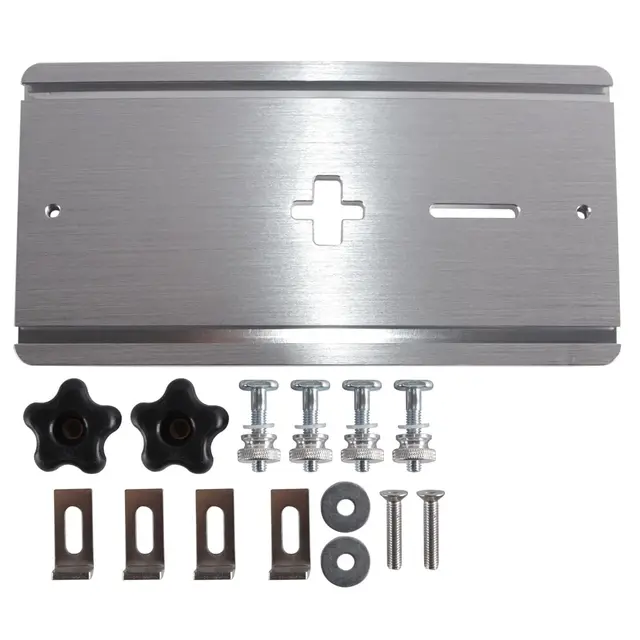 Sierra de calar eléctrica con placa abatible, inserto de mesa de fresadora de aleación de aluminio, herramientas de carpintería para banco de trabajo profesional, sierra de calar