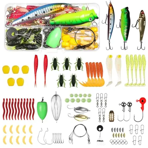 vicloon kit 116 señuelos artificiales