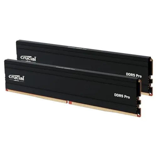 Crucial Pro RAM DDR5 48GB (2x24GB) 5600MHz, Intel XMP 3.0 / AMD Expo, PC Memoria RAMDDR5 48GB - CP2K24G56C46U5
