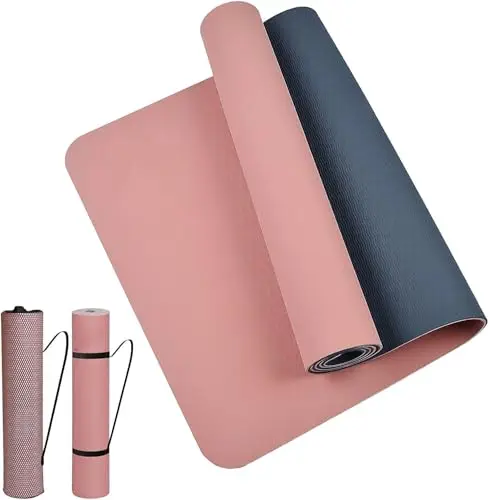 Esterilla De Yoga TPE Ecologica, M MU, Esterillia Deporte De Entrenamiento Antideslizante De Doble Cara De Alta Densidad, Tamaño Impermeable De 183 * 61 * 0,6CM Con Bolsa De Almacenamiento, Gimnasio