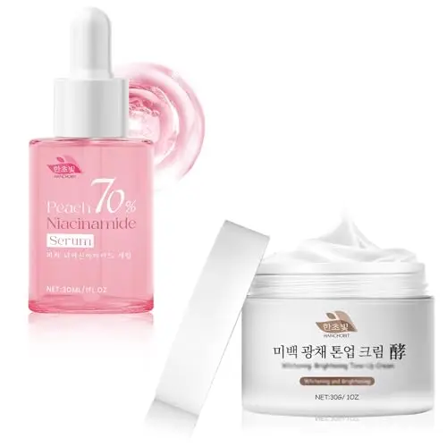 Crema Coreana Antiarrugas + Serum Niacinamida,Serum Coreano,Crema Coreana Facial,Skincare Coreano,Hidratante,Reafirmante,Anti-Envejecimiento