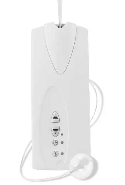 SuperRollo Enrolladora de correa eléctrica GW70, montada en superficie plana, incluye sensor solar y temporizador, accionamiento por persiana enrollable, persianas enrollables de hasta 30 kg, SR10070