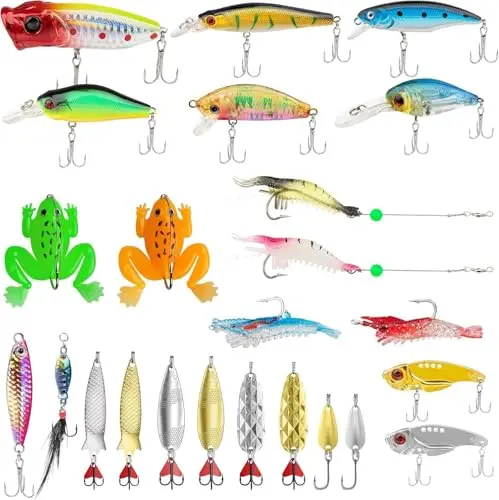 truscend b-24pcs kit señuelos pesca