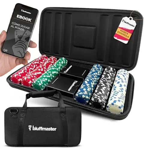 bluffmaster maletín poker profesional