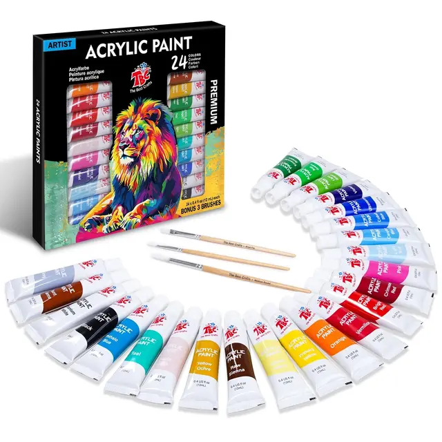 tbc the best crafts set 24 tubos