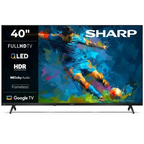 Sharp 40HF3365E Televisor QLED 40 Pulgadas FHD Google TV