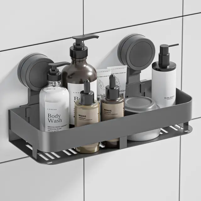 hnvner estantería baño ventosas sin