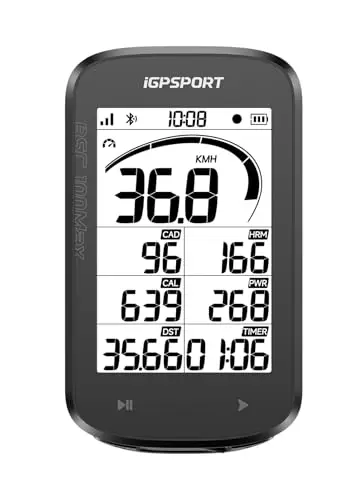 iGPSPORT BSC100MAX GPS Bicicleta, Pantalla 3" Grande, Inicio/Pausa Automático, 40h Autonomía, Datos Personalizables, Impermeable IPX7