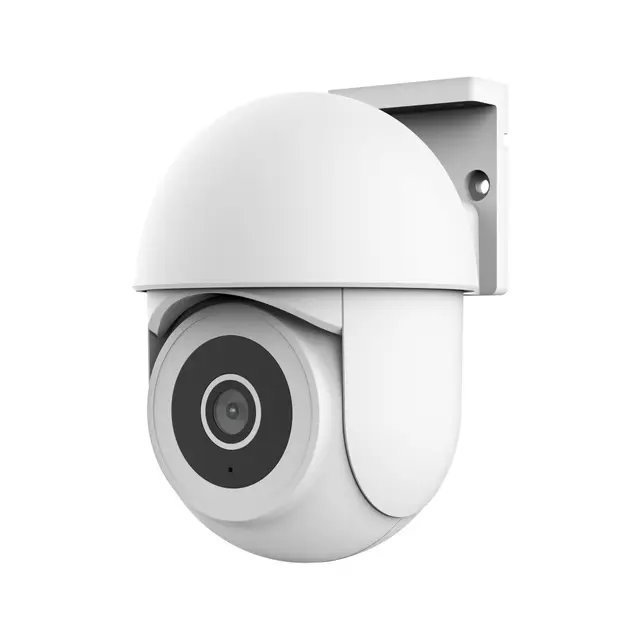 Trust SMARTCAM-3900 Cámara Vigilancia WiFi Exterior 360° con Visión Nocturna, Luz/Sirena/Micrófono Incorporados, Detección de Personas, Camara con App, Videovigilancia, Blanco