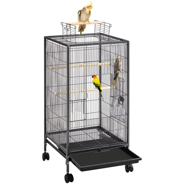yaheetech 592364 jaula pájaros metálica