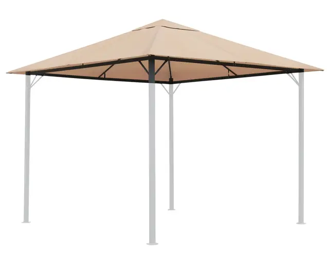 QUICK STAR Techo de Repuesto para Gazebo de jardín 3x3m Beige