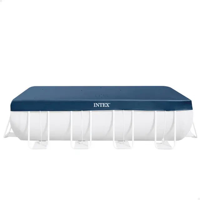 INTEX 28037 - Cobertor Piscina Rectangular Prism Frame 400x200 cm, Color Azul