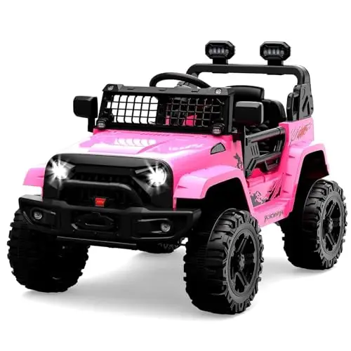 Baloveby Coche Eléctrico Infantil 12V con Mando a Distancia 2,4 GHz