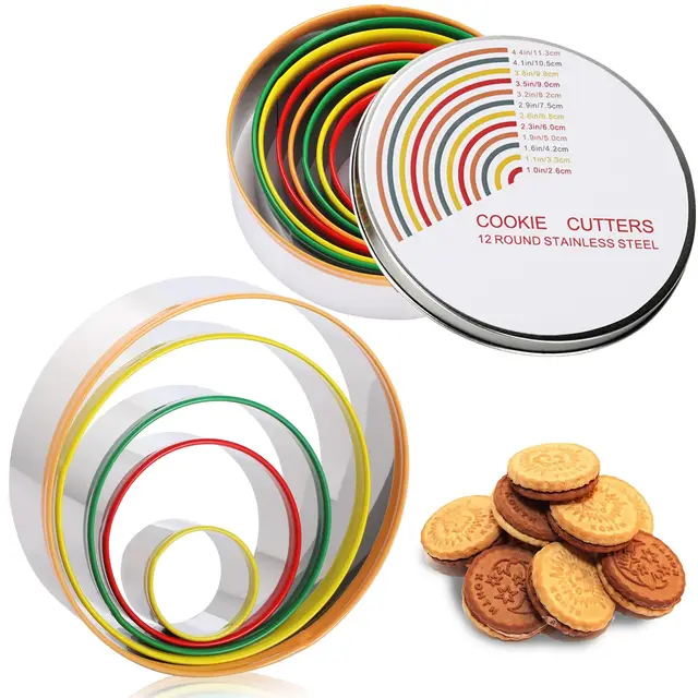 geeric cortadores de galletas redondos