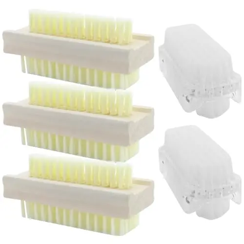 carannacltd cepillo uñas madera natural