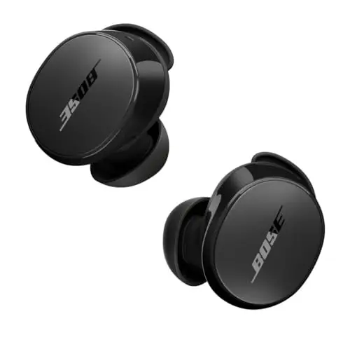 Bose QuietComfort Earbuds True Wireless, Auriculares con Bluetooth con cancelación de Ruido Activa y micrófono, Tecnología Deep Bass y clasificación IPX4, hasta 8,5 Horas de autonomía, Negro