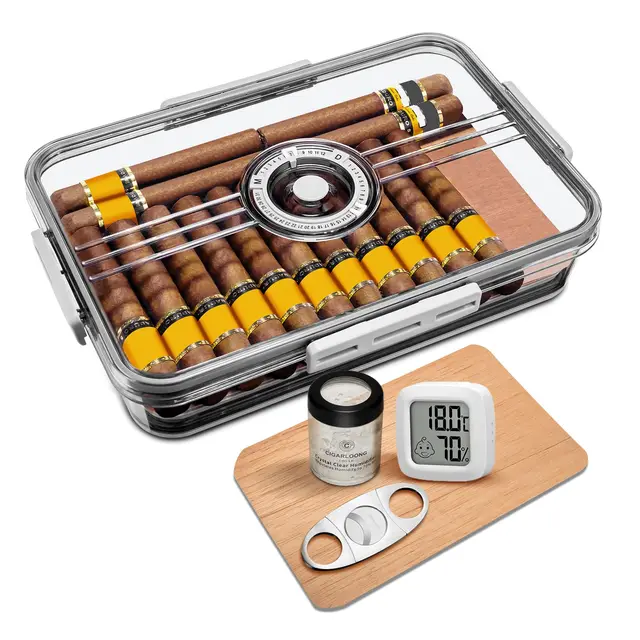 clzoong mj001 humidor acrílico portátil