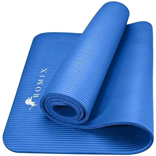 ROMIX Esterilla Yoga Antideslizante, 15MM Alta Densidad Gruesa y Suave Ecológica Almohadilla de Espuma de Memoria, Liviana Yoga Mat para Pilates Ejercicio Gimnasio Fitness Meditación Viaje