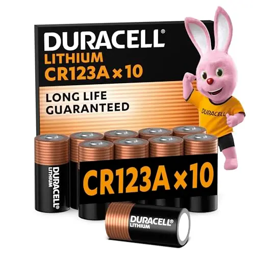 duracell cr123a litio 3v pack 10 pilas