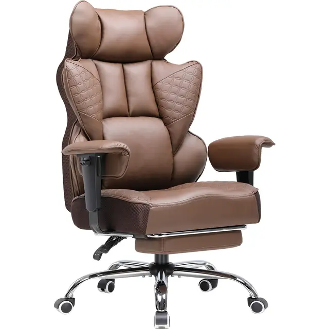 COMHOMA Silla gaming, silla de oficina ergonómica, silla de escritorio con reposabrazos ajustables, soporte lumbar de muelles de bolsillo para personas grandes y altas, 150 kg, asiento ancho, color