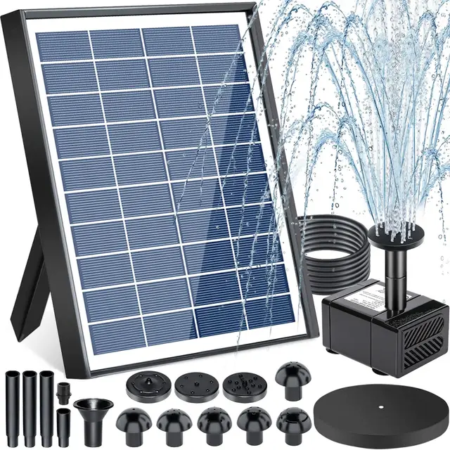 zqejefd bomba solar estanque 6.5w