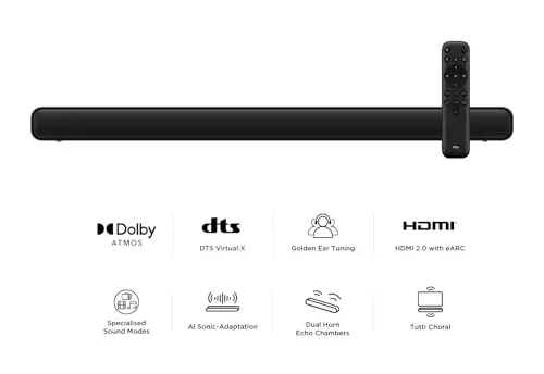TCL S45HE Barra de Sonido 2.0 100W