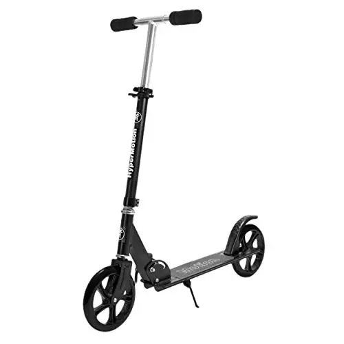 HyperMotion Patinete para Adultos, 3,2kg de Ruedas Grandes 200mm, Carga Máxima de 100kg, Scooter con Manillar Ajustable y ABEC-7, Patinete Plegable y Antideslizante Rockster