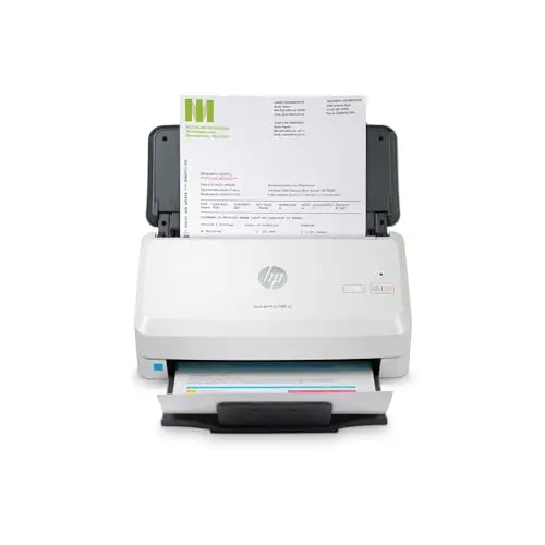 HP ScanJet Pro 2000 s2, Escáner rápido de Documentos para Oficina, con ADF 50 Hojas, escaneo a Doble Cara automático, hasta 35 ppm/70 ipm, conexión USB 3.0, Gris