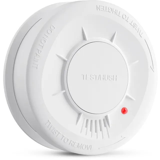 LIORQUE Detector de Humo, Alarma de Humo con Sensor de 10 Años, 5 Años de Duración de Batería, Detector Incendios with LED Indicator con Alarma de 85 dB (1 Pieza)