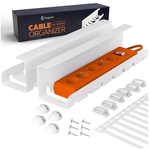 zenacasa organizador cables escritorio