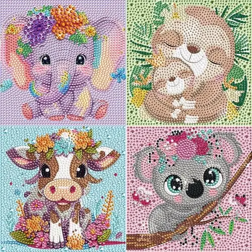 ainiv 5d diamond painting kit 4 cuadros