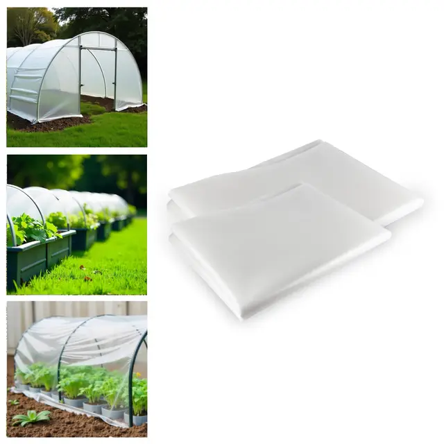 Plástico Invernadero traslúcido agrícola. Plástico Especial Agricultura y protección huertos Plantas Exterior Ideal para invernaderos huertas y Jardines (2x3)