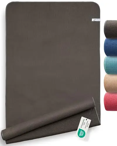 Fit-Flip Toalla Antideslizante Yoga con Tacos de Silicona - Cubierta higiénica para esterillas - Toalla de Yoga de Microfibra de Secado rápido para Deporte y Fitness - Toallas de Pilates