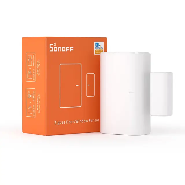 SONOFF Sensor Zigbee Puerta Ventana SNZB-04P, Sensor de Alarma de Seguridad,Escena Local Inteligente,Requiere Zigbee Hub(Se Vende por Separado),Compatible con Alexa, Google Home.