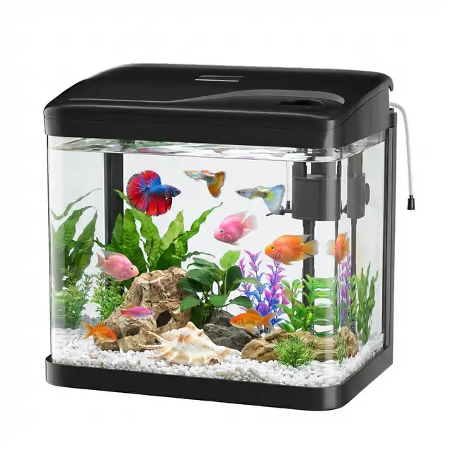 putinei 6l nano acuario con filtro led