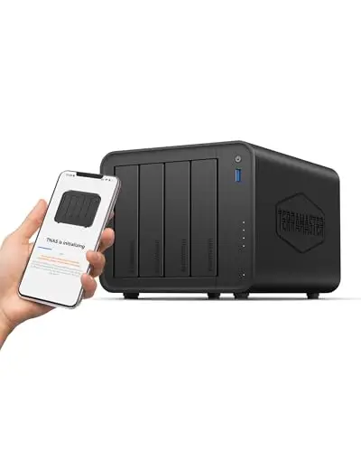 TERRAMASTER Almacenamiento NAS de 4 bahías F4-425 - CPU de Cuatro núcleos Intel x86, 4 GB RAM, LAN 2,5 GbE, Servidor Multimedia de Almacenamiento basado en Red para usuarios personales (F4-425)
