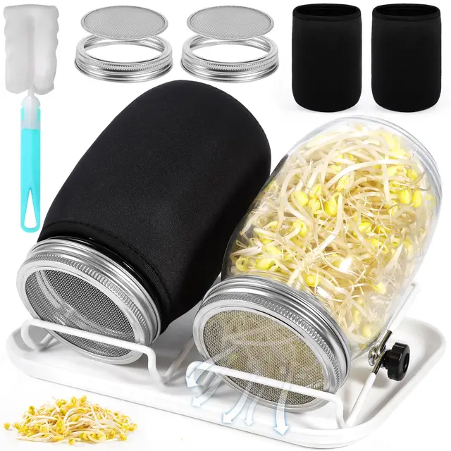 guhaool kit germinador 2 frascos 1000ml
