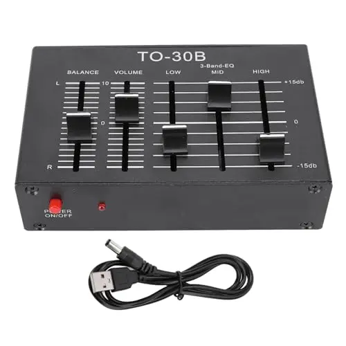 Ecualizador EQ, Estéreo 3 Bandas, Control de Volumen, Preamplificador HIFI NE5532, para Música, Grabación, DJs, Hogar, Audio Profesional