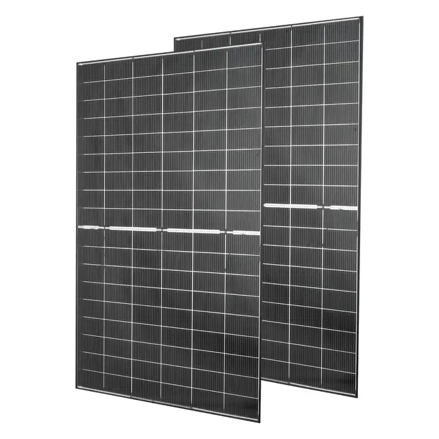 VEVOR Panel Solar 400W 2 Piezas, Módulo Solar Monocristalino Bifacial, Marco de Aluminio y Salida MC4, Eficiencia hasta 24%, IP65 Impermeable, para Autocaravanas Barcos Balcón Sistema fuera de la Red