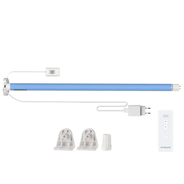 Matter - Motor de persianas enrollables inteligentes WiFi para obturador de tubo de 17/25/28 mm, control de aplicación Matter-enable Homekit Siri Voice, enchufe para usar motor CC (motor + control
