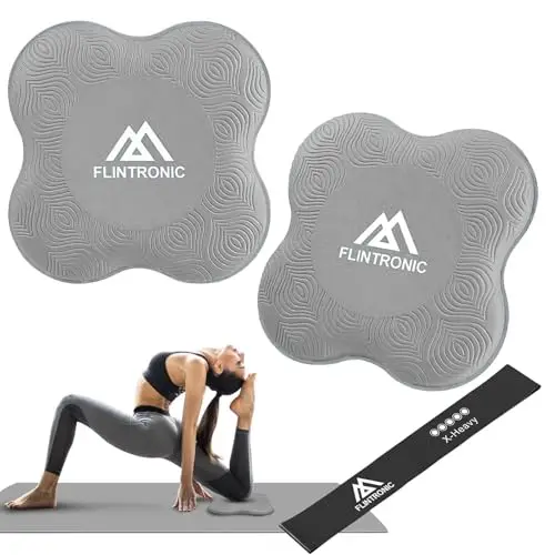 flintronic Almohadilla Rodillera Yoga Antideslizante Pack 2