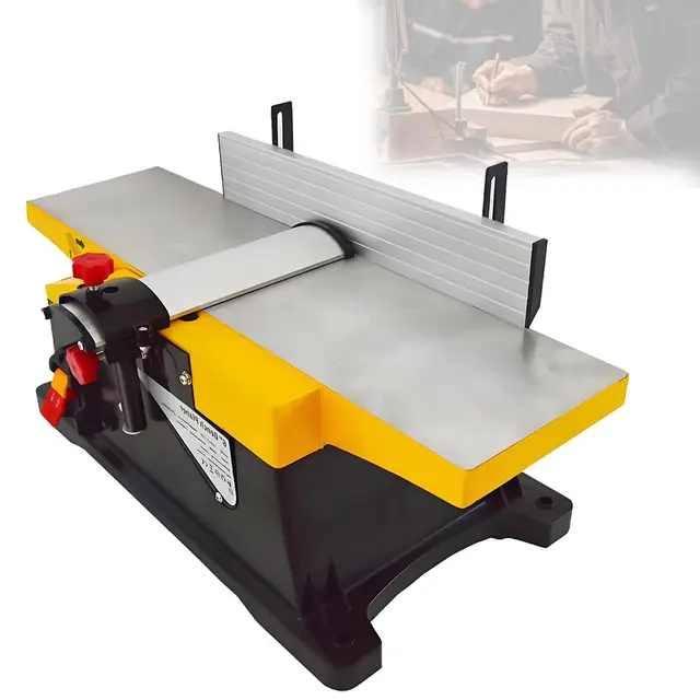 Cepillo Regruesador De Sobremesa De Alta Resistencia De 1800 W, 12 000 RPM, Profundidad De Corte Ajustable para CarpinteríA De PrecisióN Planer
